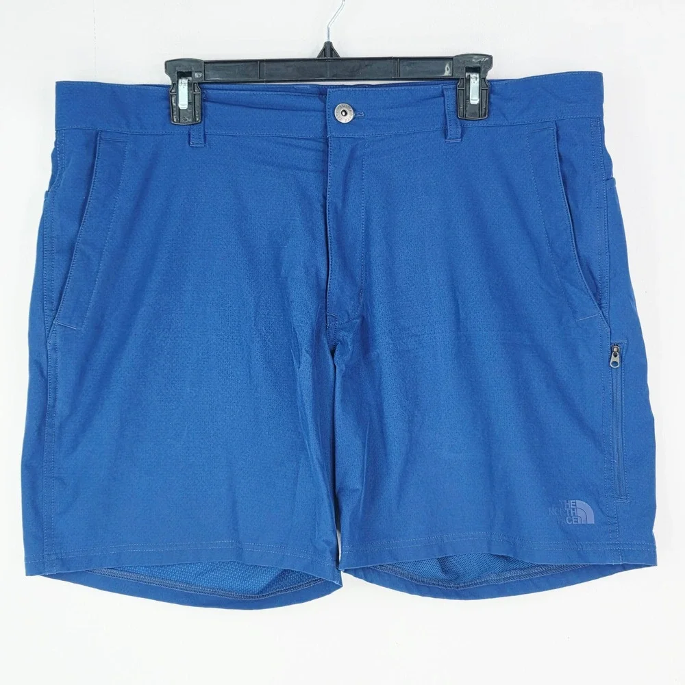 The North Face Mens Blue FlashDry Hiking Rolling Sun Shorts Size 38 NF0A3T2Q